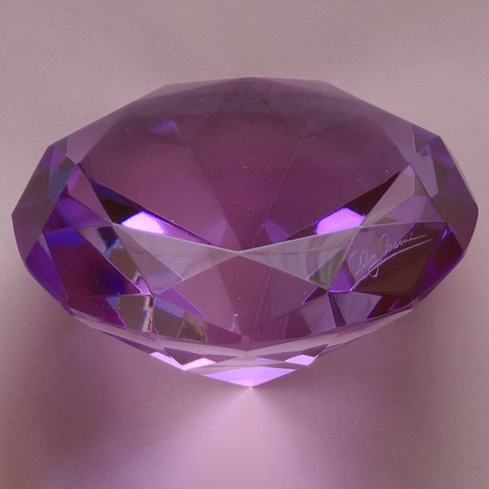 Oleg Cassini Crystal Paperweight